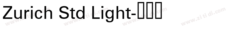 Zurich Std Light字体转换